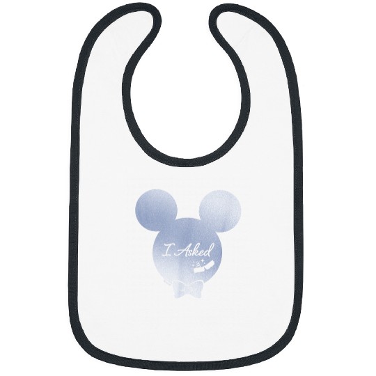 Disney I Asked Proposal Engagement Ring Bow Tie Bibs