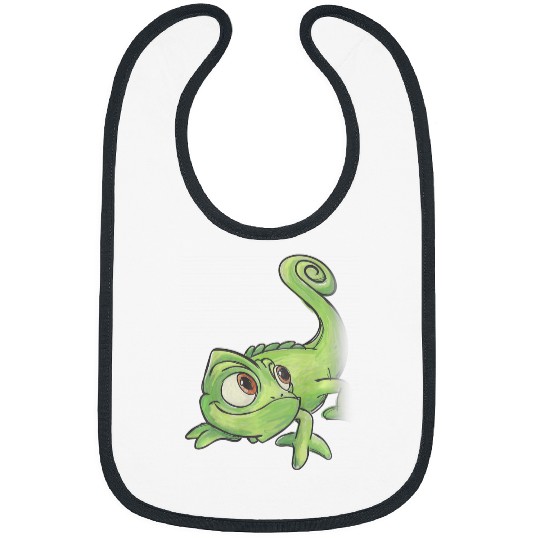 Kids Disney Tangled Pascal Adorable Chameleon Color Sketch Icon Bibs