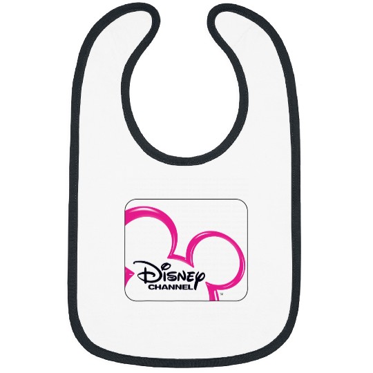 Disney Channel  Mickey Mouse Pink Retro 2000s Logo Bibs