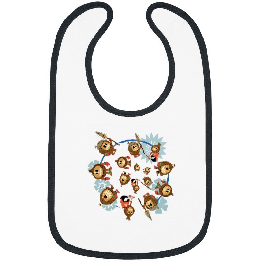 Disney Moana Kakamora Pirates Tribe Swirl Big Chest Poster Bibs
