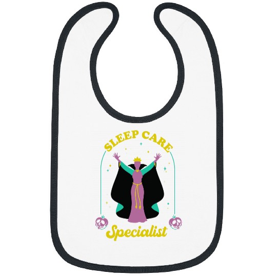Disney Villains Maleficent Sleep Care Specialist Chest Logo Bibs