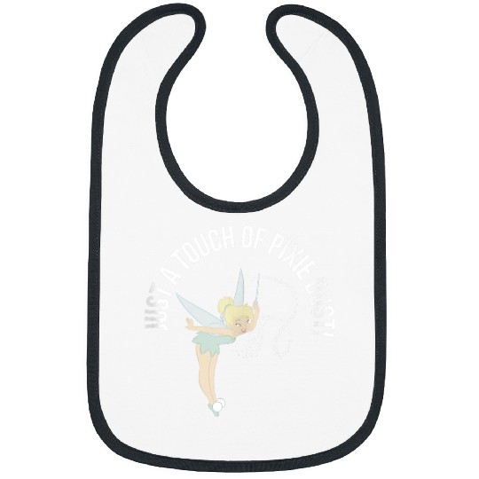 Disneyss Tinker Bell Just A Touch Of Pixie Dust Big Chest Logo Bibs