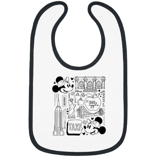 Disney - Minnie Mickey NY Taxi Bibs