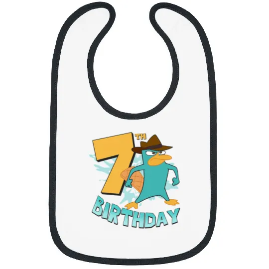 Disney Phineas and Ferb 7th Birthday Perry The Platypus Bibs