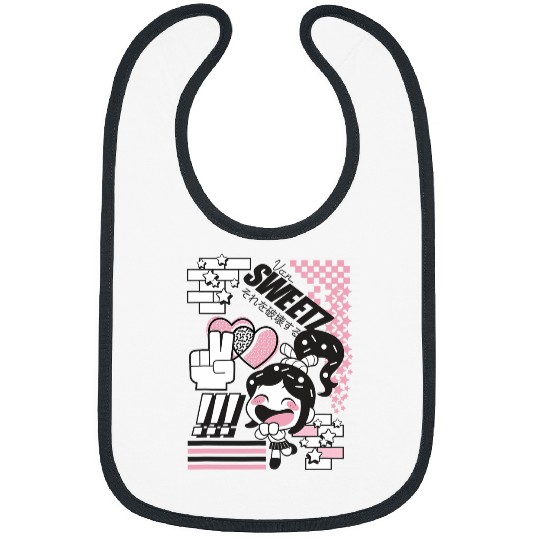 Disney Wreck-It Ralph Von Sweetz Vanellope Kawaii Logo Bibs