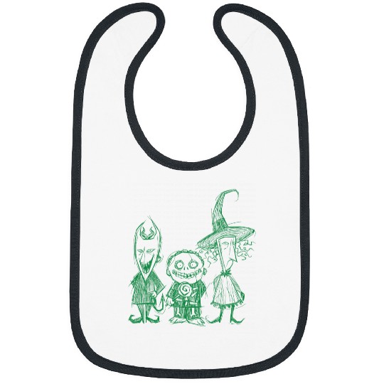 Disney The Nightmare Before Christmas Boogie’s Trio 2-Sided Bibs