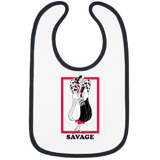 Disneyss 101 Dalmatians Savage Cruella De Vil Sassy Portrait Bibs