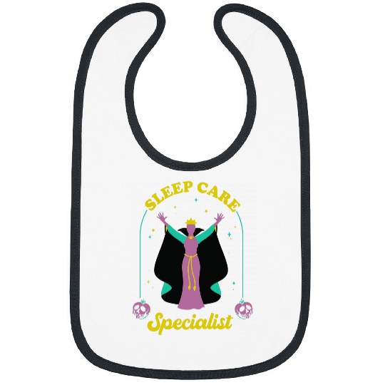 Disney Villains Maleficent Sleep Care Specialist Chest Logo Bibs
