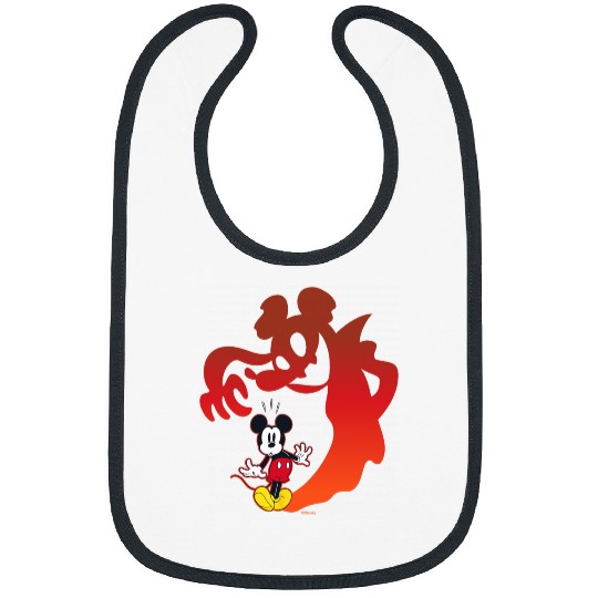 Disney Mickey Mouse Halloween Spooky Scary Shadows Vampire Bibs