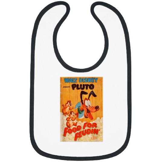 Disneyss Pluto Food For Feudin Chip N Dale Vintages Classic Bibs