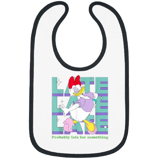 Disneyss Daisy Duck Probably Late For Something Funny Bibs