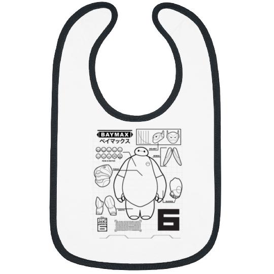 Disney Big Hero 6 Baymax Upgrades Kanji Schematics Bibs