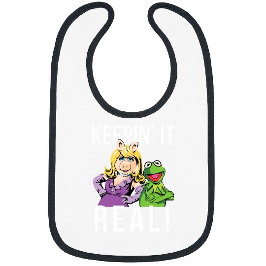 Disney The Muppets Keepin' It Real! Miss Piggy & Kermit Bibs