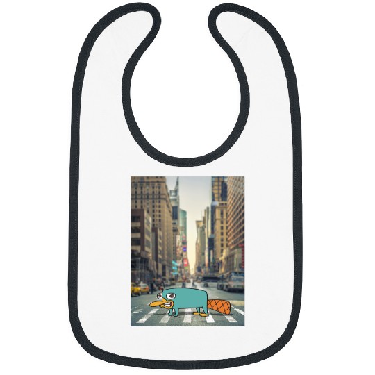 Disney Phineas And Ferb Perry The Platypus Crossing The Road Bibs
