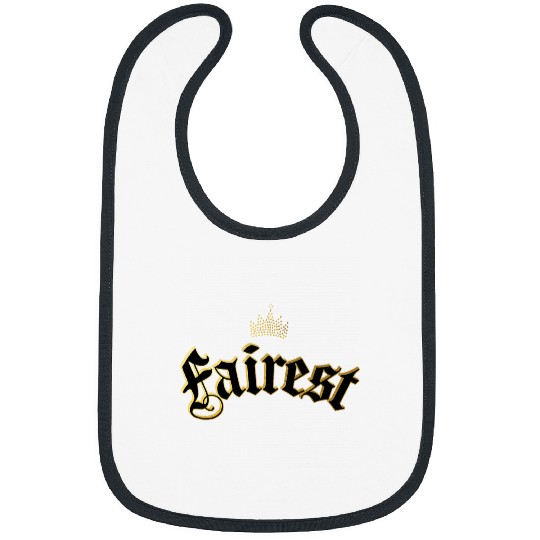 Disney Descendants Fairest Crown Text Logo Bibs