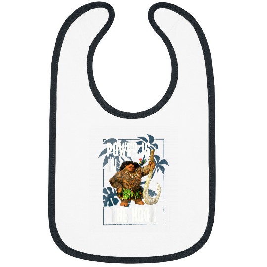 Disney Moana Maui Power Is In The Hook Portrait Bibs