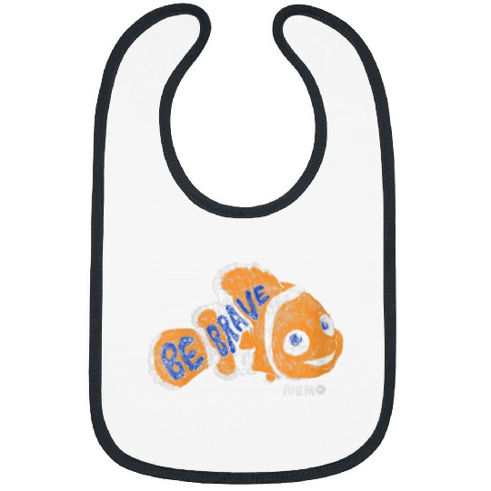 Disneyss Pixars Finding Nemo Be Bravesss Nemo Distressed Big Logo Bibs