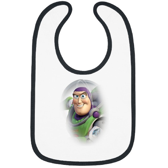 Disneyss Pixars Toy Story Buzz Lightyear Faded Astronaut Logo Bibs