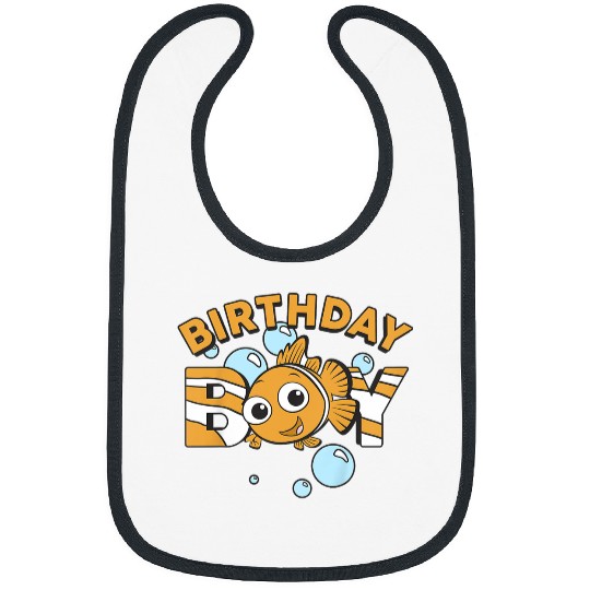 Kids Disneyss Pixars Finding Nemo Birthday Boy Cute Nemo Youth Bibs