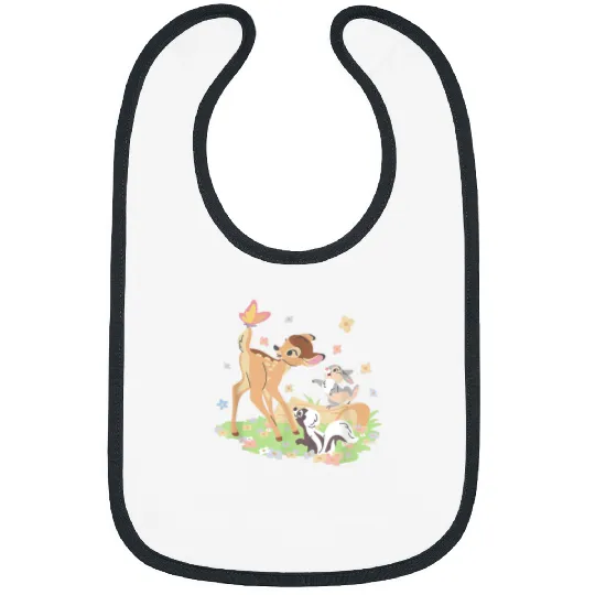 Disney Bambi Thumper Flower Pastel Spring Easter Bibs