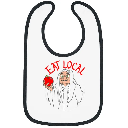 Disneyss Snow White Evil Queen Apple Eat Local Bibs