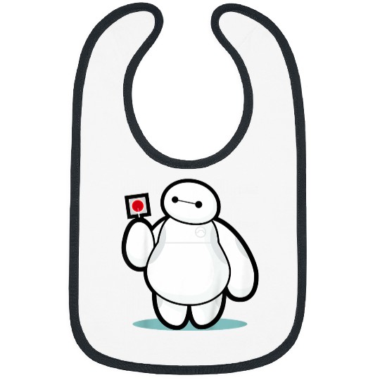 Disneyss Big Hero 6 Baymax With Lollipop Cute shots Bibs