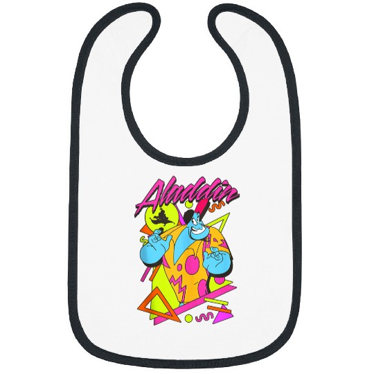 Disneyss Aladdin Genie 90's Style Retro Vintages Portrait Bibs