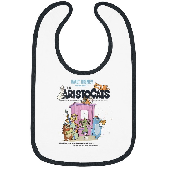 Disneyss The Aristocats Cats Playing Piano Bibs
