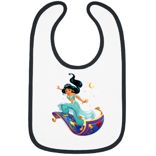 Disneyss Aladdin Princess Jasmine Magic Carpet Pose Bibs