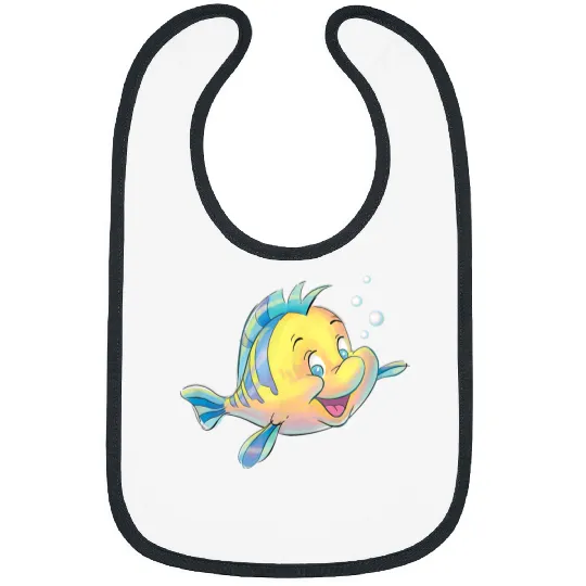 Disneyss The Little Mermaid Flounder Bubbles Bibs
