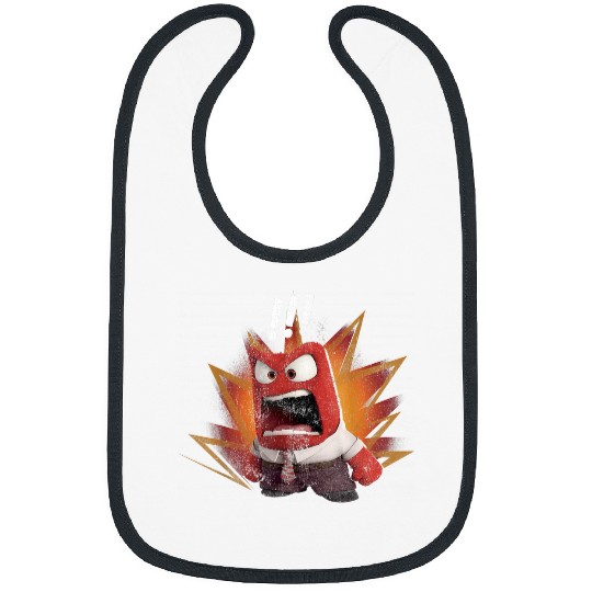 Disneyss Pixars Inside Out Anger Yell Colorful Bibs