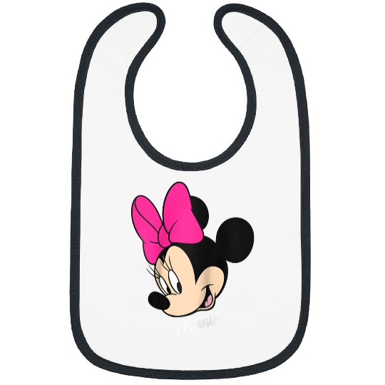 Disney Mickey And Friends Minnie Mouse Big Face Raglan Baseball Tee Bibs