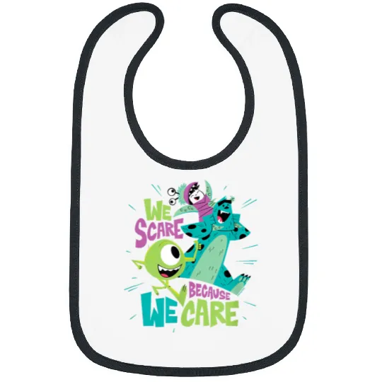 Disneyss Pixars Monsters Inc We Scare Because We Care Bibs