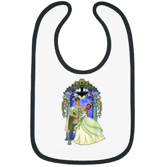 Disneyss Princess And The Frog Tiana And Naveen Portrait Bibs