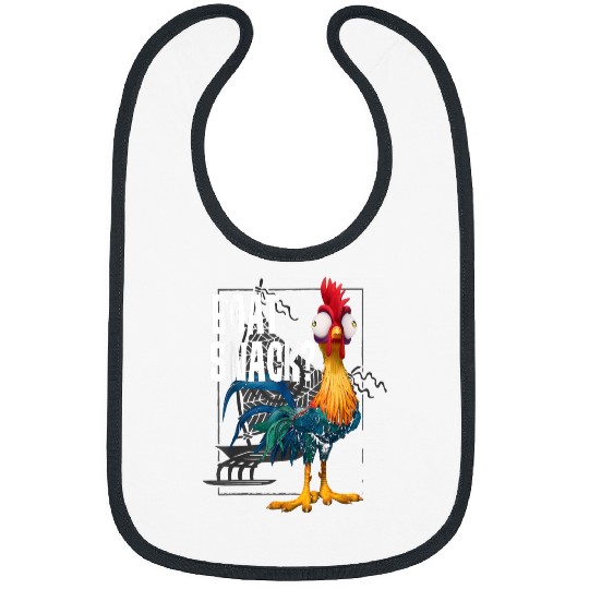 Disneyss Moana Hei Hei Boat Snack Vintages Style Poster Bibs