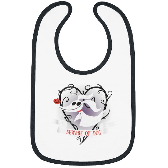 Disneyss The Nightmare Before Christmas Zero Beware Of Dog Bibs