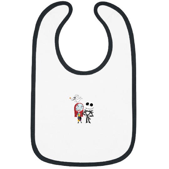 Disneyss Nightmare Before Christmas Dark Jack Sally Bibs