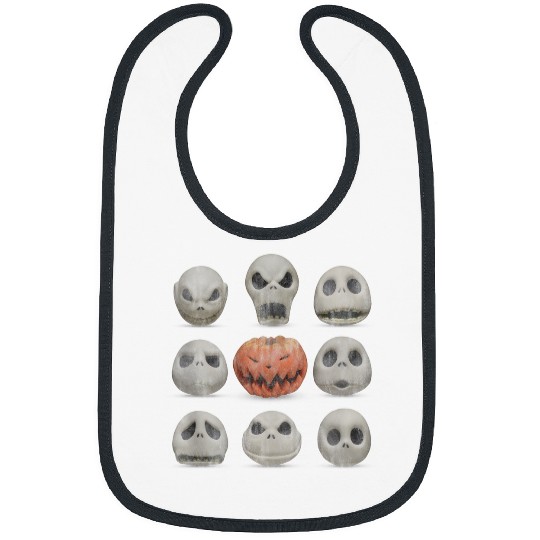 Disneyss Jack Skellington Halloween Facess Bibs