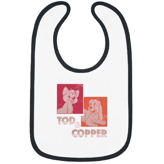 Disney The Fox and The Houndss Tod Copper Retro Bibs