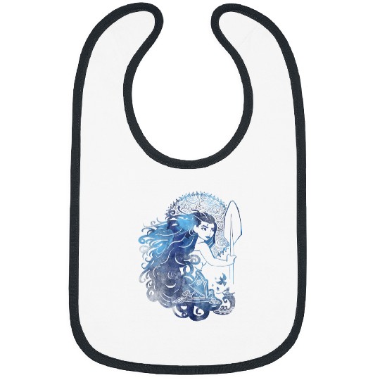 Disney Moana Island Princess Sea Ocean Hair Grap Bibs