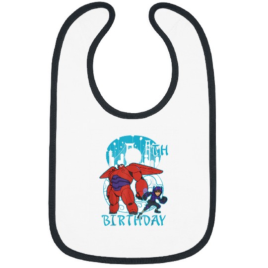 Disney Big Hero 6 Baymax Hiro 8th Birthday Graph Bibs