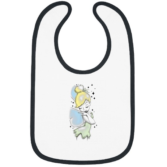 Disney Peter Pan Tinkerbell Airbrush Style Sketc Bibs