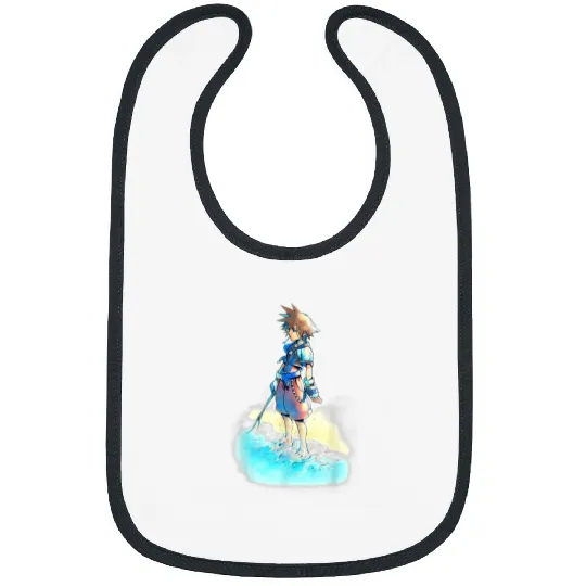 Disney Kingdom Hearts Sora Beach Sketch Bibs