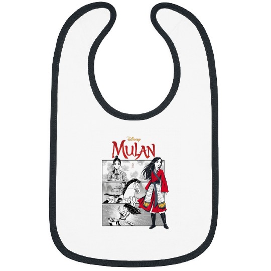 Disney Mulan Live Action Comic Panels Bibs
