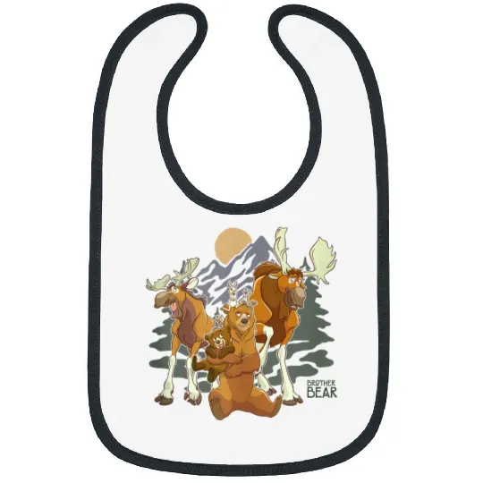 Disneyss Brother Bear Moose Bear Midnight Mountain shots Bibs