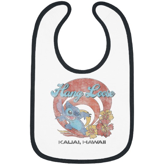 Disneyss Lilo Stitch Hang Loose Kauai Hawaii Bibs