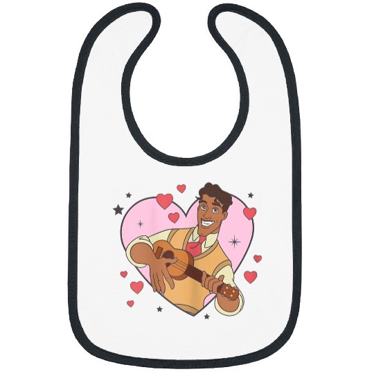 Disneyss The Princess And The Frog Valentine's Day Naveen Logo Bibs