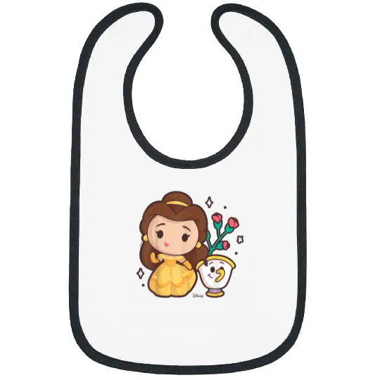 Disney Princess Belle and Chip Teacup Bibs