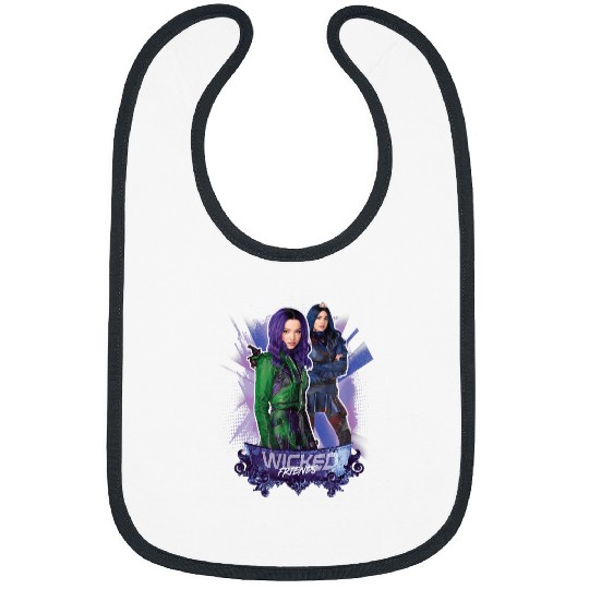 Disney Descendants 3 Mal and Evie Wicked Friends Bibs