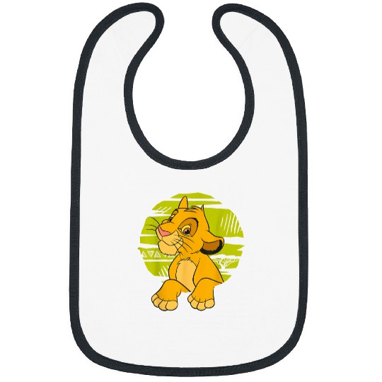 Disney The Lion King Young Simba Paws Green 90s Bibs